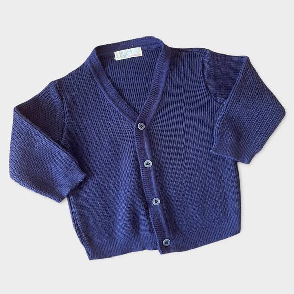Baby Toddler Basic Long Sleeve V-Neck Classic Knit Cardigan Sweater 12-18M - Picture 1 of 3